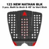 ASTRODECK NEW NATHAN TRACTION PAD (123-MGBLK) -Surf Corner Store 123 NEW NATHAN BLK 52520.1639609373