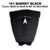 ASTRODECK BARNEY TRACTION PAD - BLACK (161-MGBLK) -Surf Corner Store 161 BARNEY BLACK 22387.1639609190