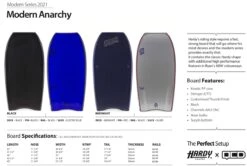 HARDY SHAPES BODYBOARDS Modern Anarchy Polypro Core - 2021 Model 7 HARDY SHAPES BODYBOARDS Modern Anarchy Polypro Core - 2021 Model -Surf Corner Store 638264 1
