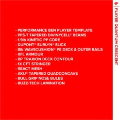 NMD BODYBOARDS Ben Player Quad Concave PFS-T Polypro Core - 2022/23 Model -Surf Corner Store 642521 1