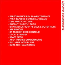 NMD BODYBOARDS Ben Player Quad Concave PFS-T Wi-Fly 2.0 Polypro Core - 2023 Model -Surf Corner Store 644179 1