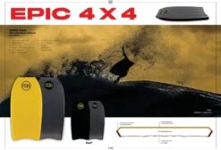 HB Bodyboards Epic 4x4 Quad Concave Polypro Core - 2021/22 Model -Surf Corner Store 9386565 4