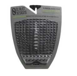 SLATER DESIGNS 3 PIECE ARCH TRACTION BLACK/GREY (PADK-T-3A-BKGY) -Surf Corner Store SLATER DESIGNS 3 PIECE ARCH TRACTION BLACK GREY S 1 75089.1613521974