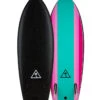 CATCH SURF 5'6" RETRO FISH TWIN FIN SOFT BLACK TURQUOISE -Surf Corner Store catch surf retro fish twin fin 5 6 black turquoise